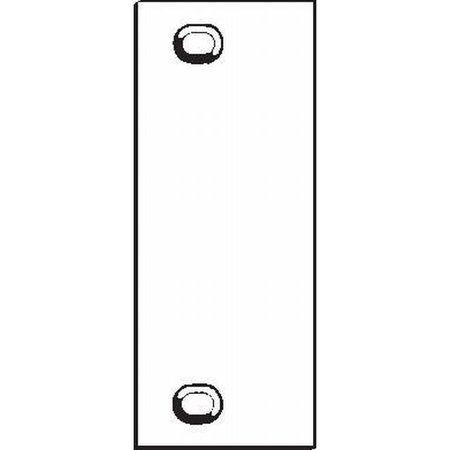 DON-JO 1-3/4" x 4-1/2" Door Hinge Filler Plate HF45CP